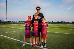 Allen lazard with mini dummy